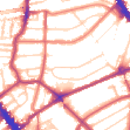 Daytime road noise heatmap for NW6 3AJ