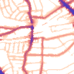 Daytime road noise heatmap for NW6 3AY