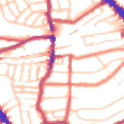 Daytime road noise heatmap for NW6 3BB