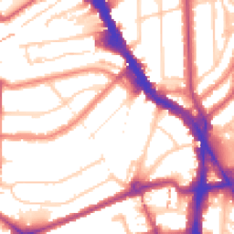 Daytime road noise heatmap for NW6 3LP
