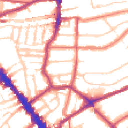 Daytime road noise heatmap for NW6 3PL