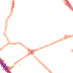 Night-time road noise heatmap for NW6 3PY