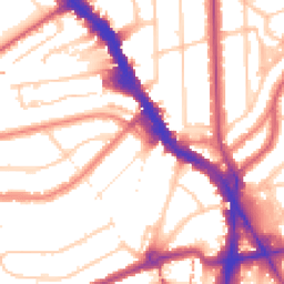Daytime road noise heatmap for NW6 3QX
