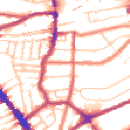 Daytime road noise heatmap for NW6 3RG