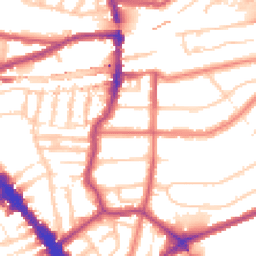 Daytime road noise heatmap for NW6 3RR