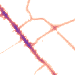 Night-time road noise heatmap for NW6 4BZ