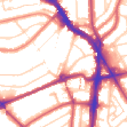 Daytime road noise heatmap for NW6 4EH