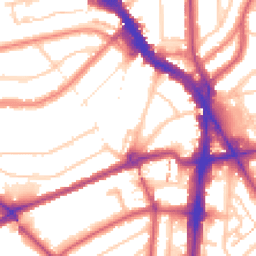 Daytime road noise heatmap for NW6 4EJ