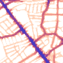 Daytime road noise heatmap for NW6 4JT