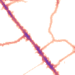 Night-time road noise heatmap for NW6 4JT