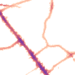 Night-time road noise heatmap for NW6 4LY