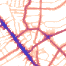 Daytime road noise heatmap for NW6 4NP