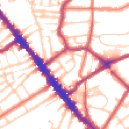 Daytime road noise heatmap for NW6 4QG