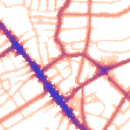 Daytime road noise heatmap for NW6 4QH