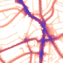 Daytime road noise heatmap for NW6 4RD