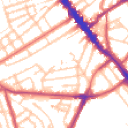 Daytime road noise heatmap for NW6 5FG