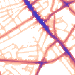 Daytime road noise heatmap for NW6 5FH