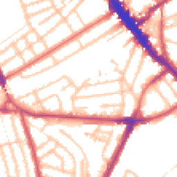 Daytime road noise heatmap for NW6 5QN