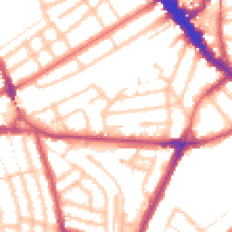 Daytime road noise heatmap for NW6 5QU