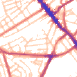 Daytime road noise heatmap for NW6 5QW