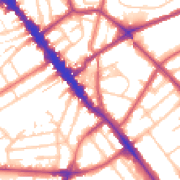 Daytime road noise heatmap for NW6 5UB
