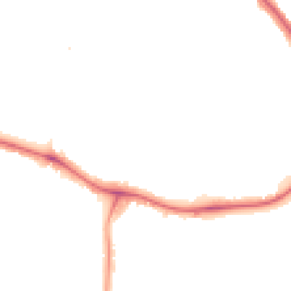 Night-time road noise heatmap for NW9 0AA