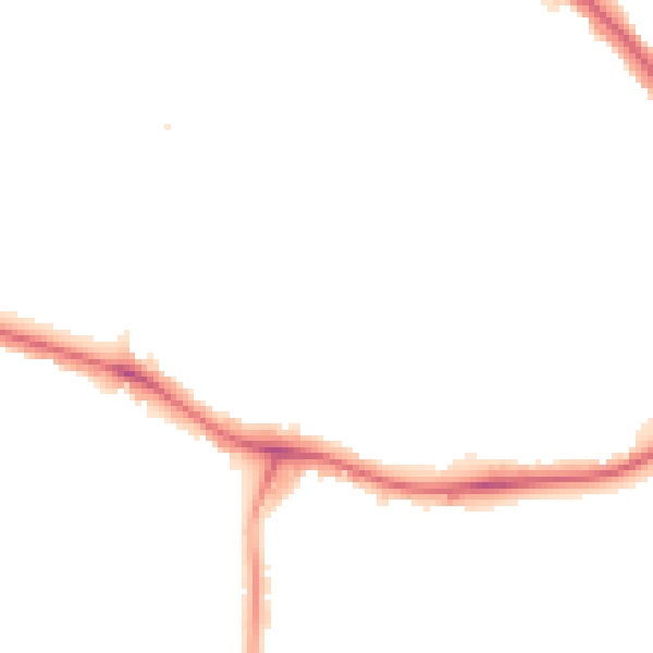 Night-time road noise heatmap for NW9 0AD