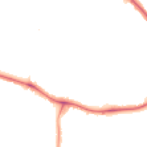 Night-time road noise heatmap for NW9 0AE