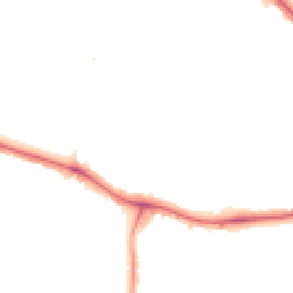 Night-time road noise heatmap for NW9 0AG