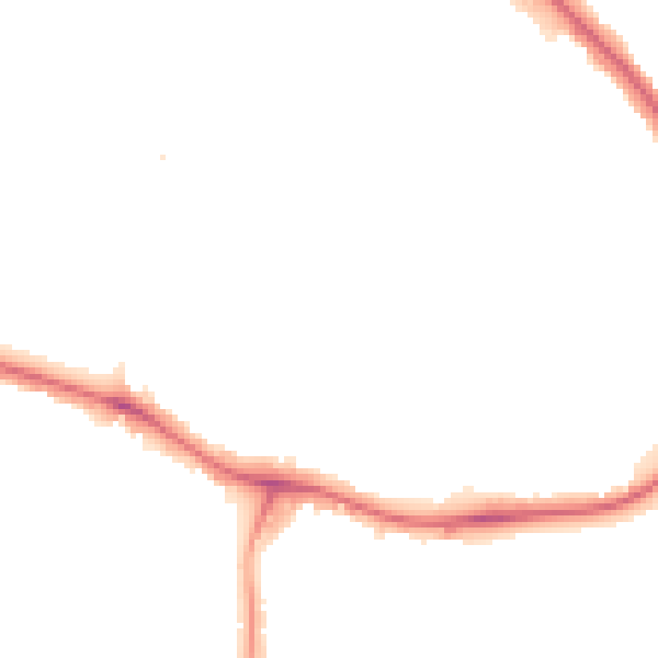 Night-time road noise heatmap for NW9 0AJ