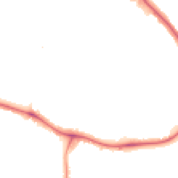 Night-time road noise heatmap for NW9 0AL