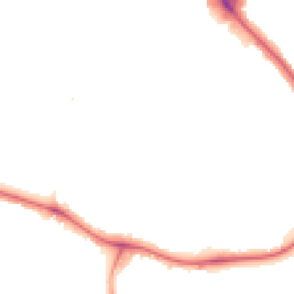 Night-time road noise heatmap for NW9 0AN
