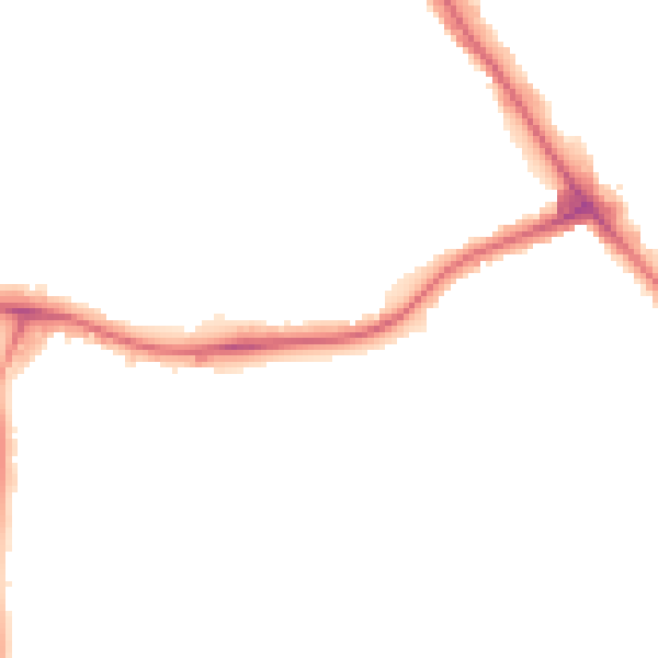 Night-time road noise heatmap for NW9 0AX