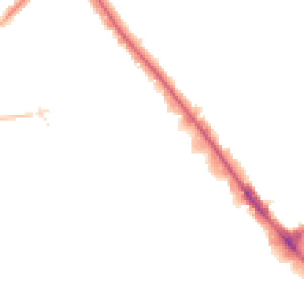 Night-time road noise heatmap for NW9 0BF