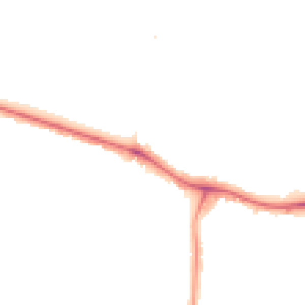 Night-time road noise heatmap for NW9 0BT