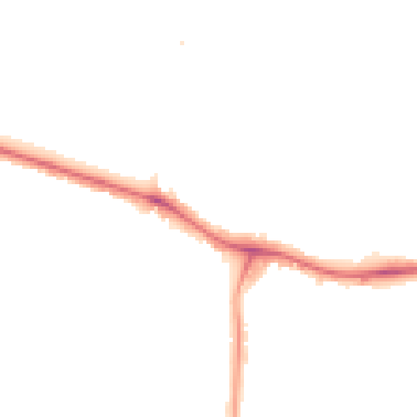 Night-time road noise heatmap for NW9 0BW