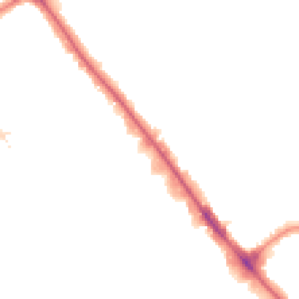 Night-time road noise heatmap for NW9 0DB