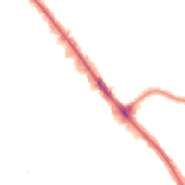 Night-time road noise heatmap for NW9 0DD