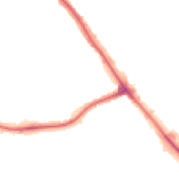 Night-time road noise heatmap for NW9 0DG