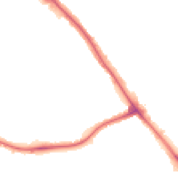 Night-time road noise heatmap for NW9 0DR