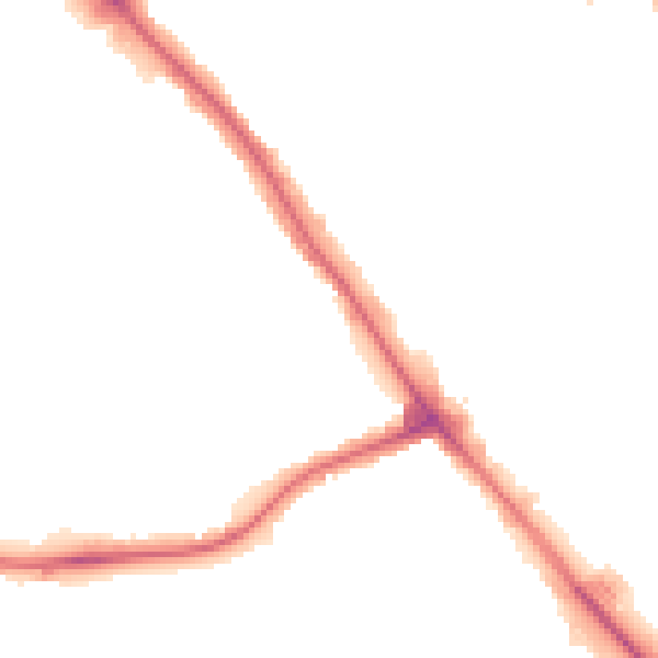 Night-time road noise heatmap for NW9 0DS
