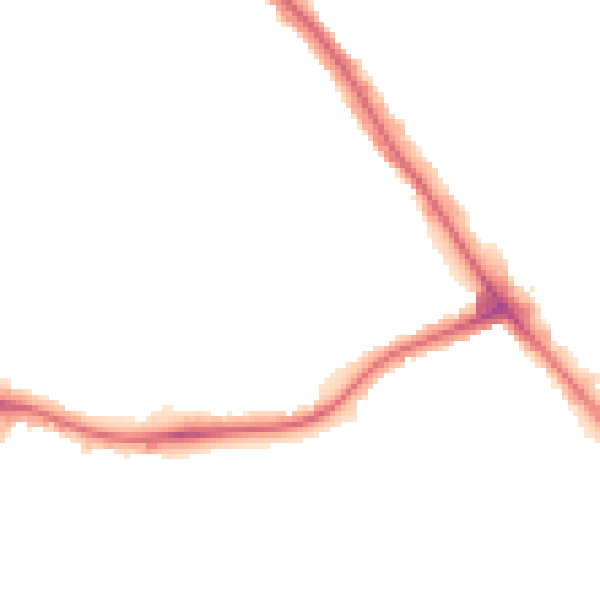 Night-time road noise heatmap for NW9 0DU