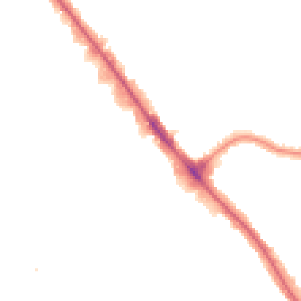 Night-time road noise heatmap for NW9 0DW