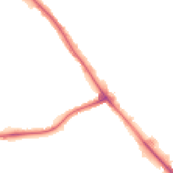 Night-time road noise heatmap for NW9 0EA