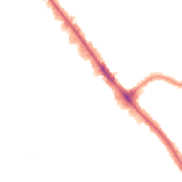 Night-time road noise heatmap for NW9 0FD