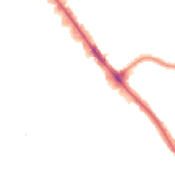 Night-time road noise heatmap for NW9 0JF