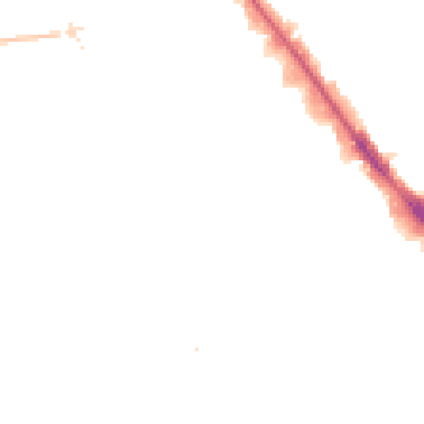 Night-time road noise heatmap for NW9 0LA