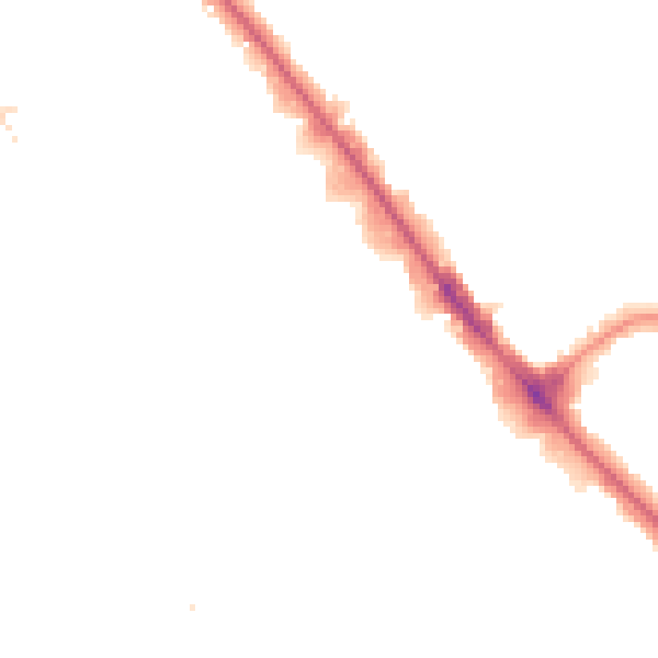 Night-time road noise heatmap for NW9 0NW