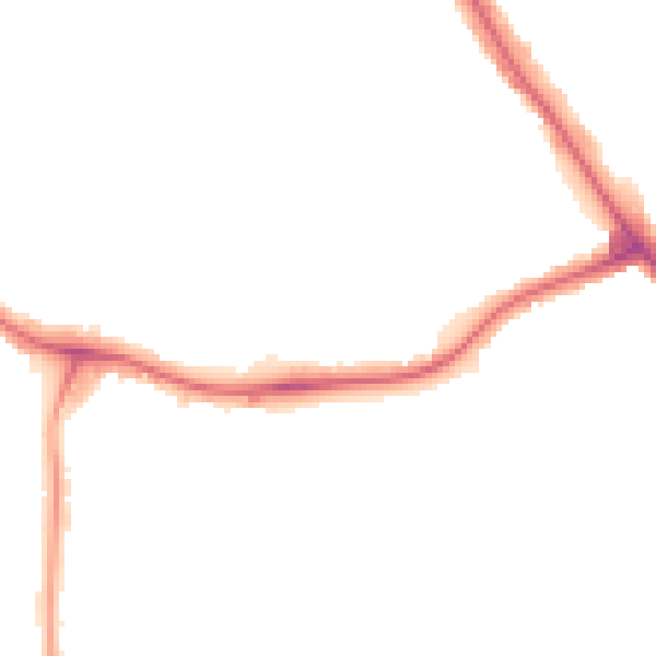 Night-time road noise heatmap for NW9 0RX