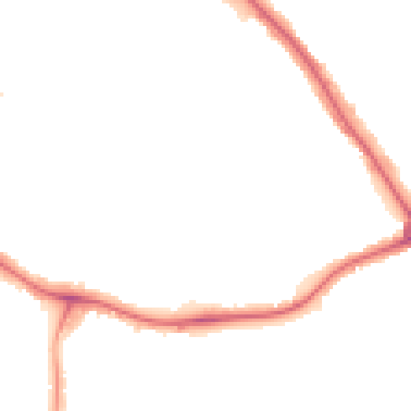 Night-time road noise heatmap for NW9 0TE